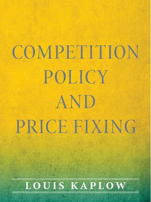 cover image of Competition Policy and Price Fixing